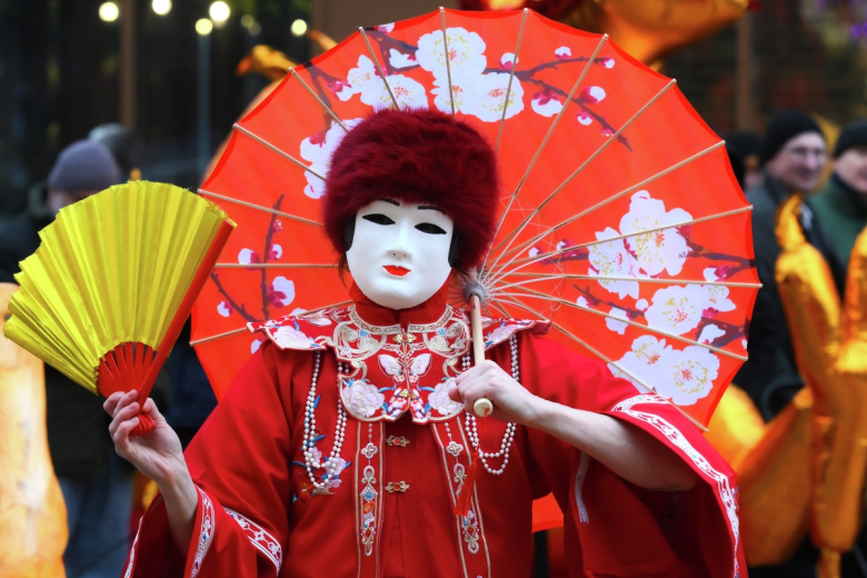 Празднование китайского Нового года в Москве