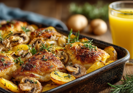 Добавляю стакан сока — и курицу с картошкой не узнать: ужин, который собирает тысячи комплиментов