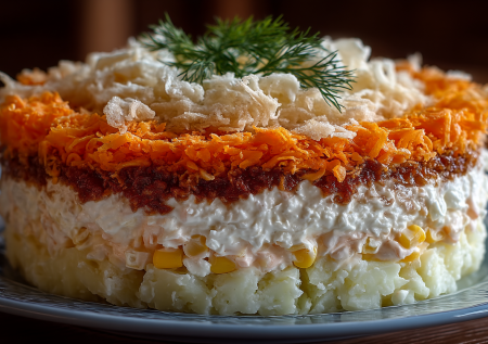 Готовлю «Мимозу» в постном варианте — без консервов она только вкуснее: простой рецепт