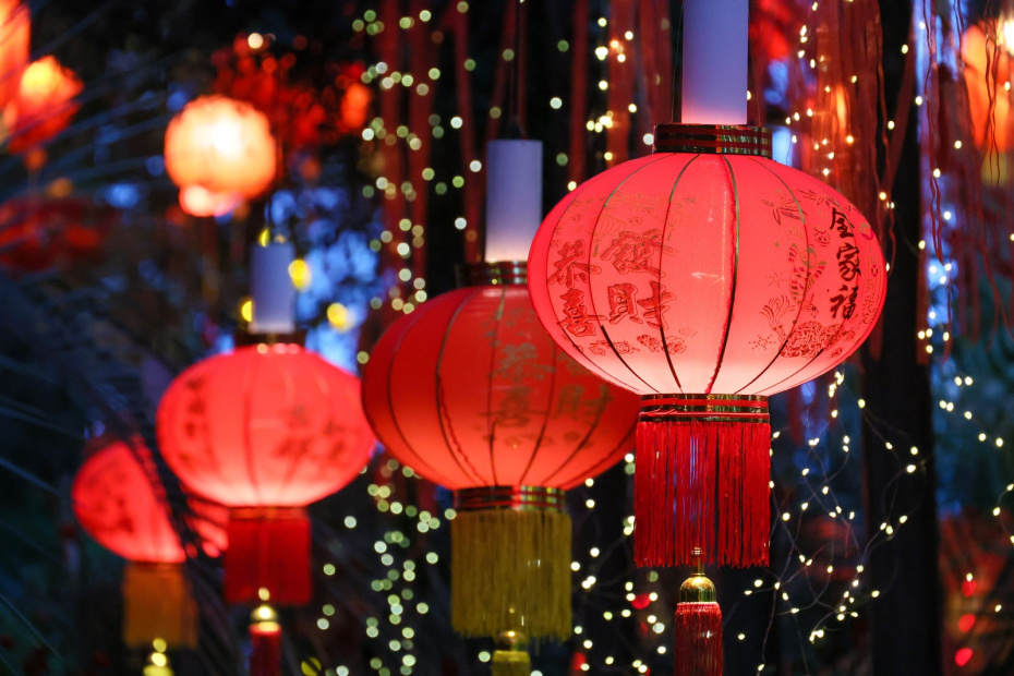 Украшение Москвы на китайский Новый год