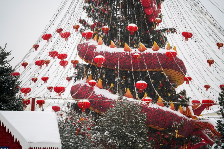 Украшение Москвы на китайский Новый год