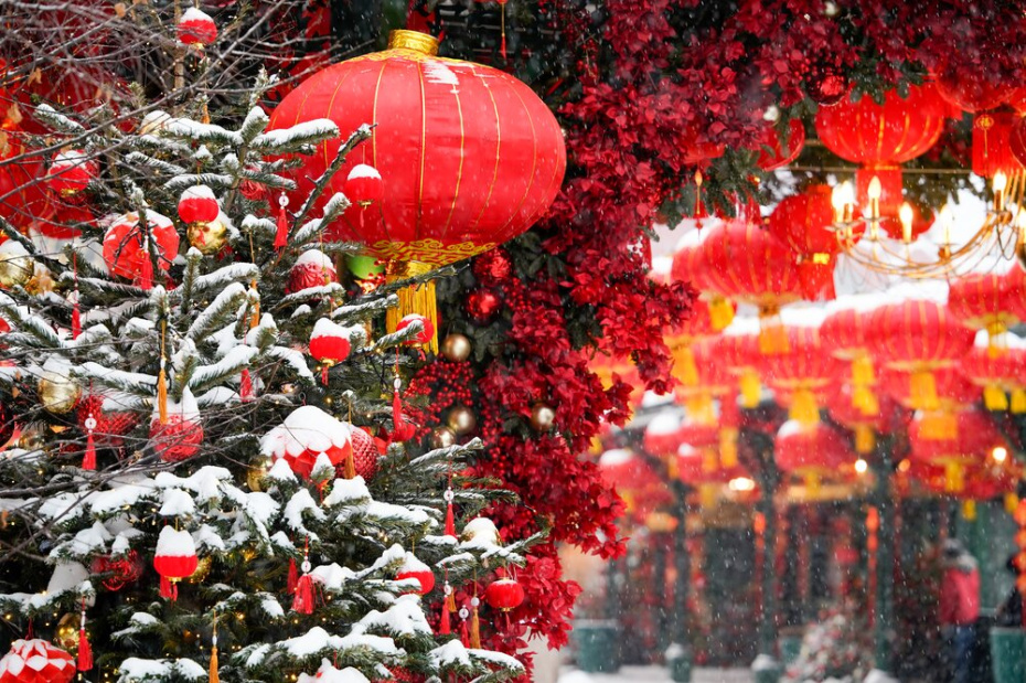 Украшение Москвы на китайский Новый год