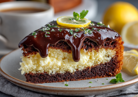 Готовим торт-обманку: крем из манной крупы, а на вкус — как нежное суфле. Шоколадный корж + лимонная свежесть