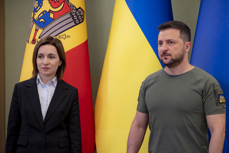 Майя Санду и Владимир Зеленский