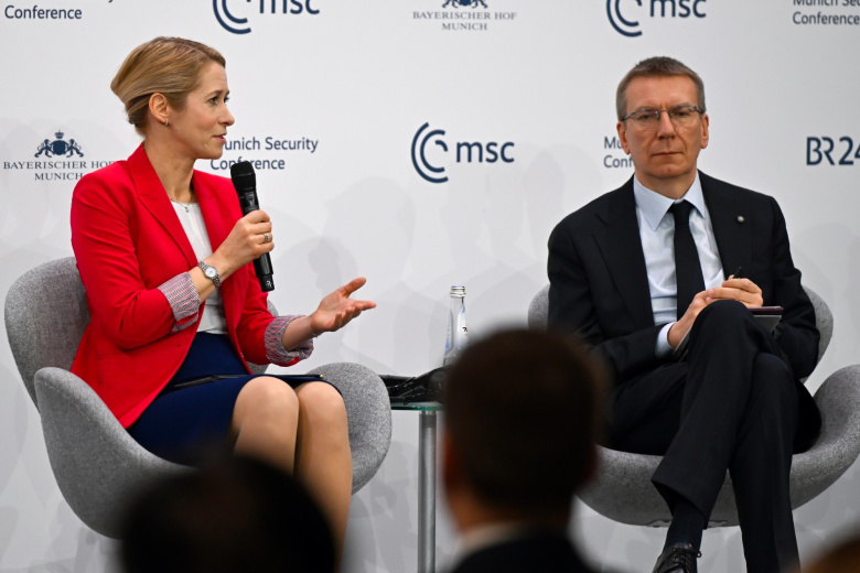 Кая Каллас и Верховный представитель ЕС по иностранным делам Эдгарс Ринкевич