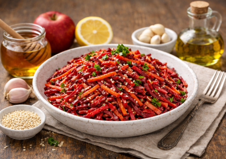 Салат «Иммунитет» со свеклой — зарядит энергией и поможет справиться с весенним авитаминозом