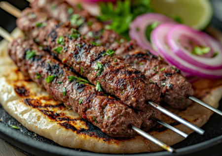 Сочный внутри, румяный снаружи: правильный бараний кебаб