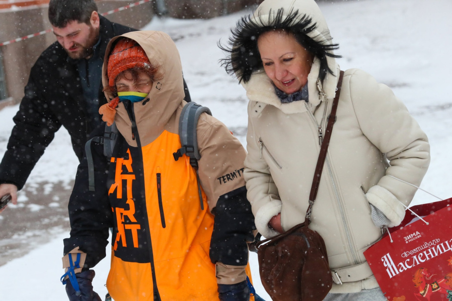 Снегопад в Москве
