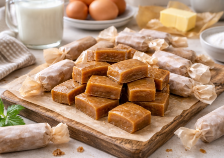 Плавлю в молоке 4 ингредиента — домашняя «Коровка»: конфетки без консервантов и лишнего растительного жира