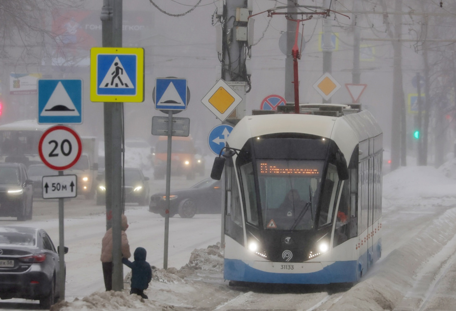 Снегопад в Москве