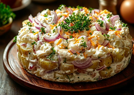 Вместо ужинов готовлю постный картофельный салат: настолько сытный, что насыщает до утра