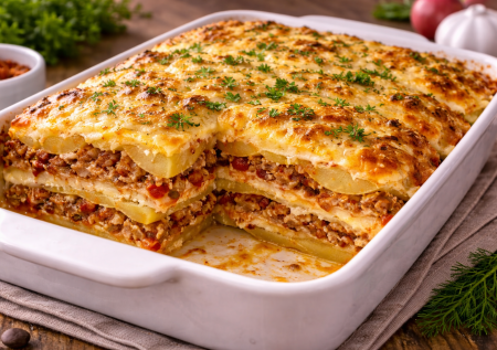 Ленивая лазанья с картошкой и фаршем — готовлю и не могу остановиться. Не надо варить листы и делать долгий бешамель