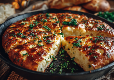 Забудьте про бутерброды! Готовлю сырную лепешку с чесноком и кинзой. Безглютеновая, белковая, пахнет невероятно. Попробуйте!