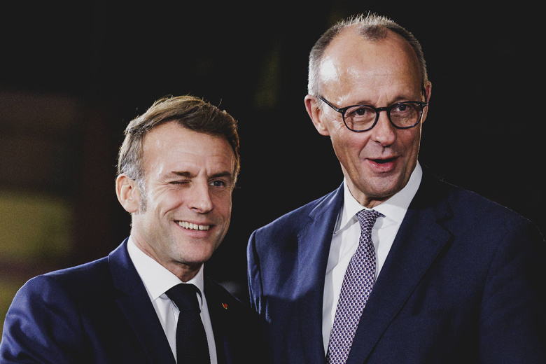 Эммануэль Макрон и Фридрих Мерц