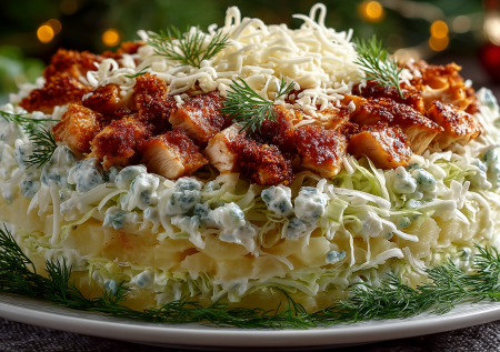 Название этого салата говорит само за себя — он до безумия нежный и воздушный: «Лебединый пух»