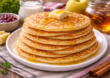 На Масленицу пеку дрожжевые блинчики: молоко, вода и манка — нежные, гибкие и ароматные