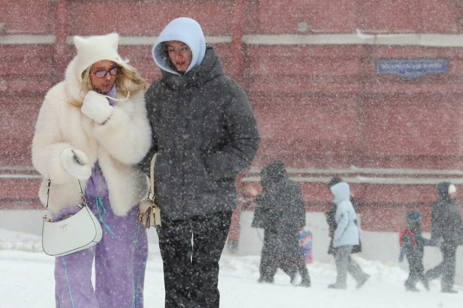 Снегопад в Москве