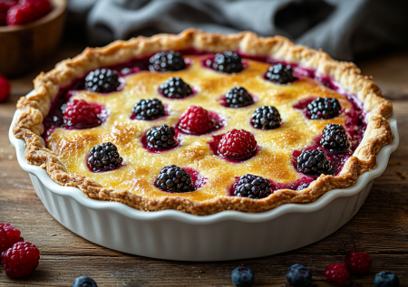 Достаю замороженные ягоды, смешиваю со сметаной и пеку пирог вкуснее чизкейка: начинка мягкая