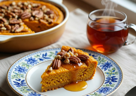 Дагестанская запеканка из тыквы с орехами и мёдом — ни грамма муки и сахара, только полезные ингредиенты