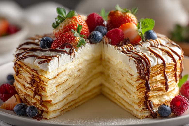 Блинный чизкейк: рецепт