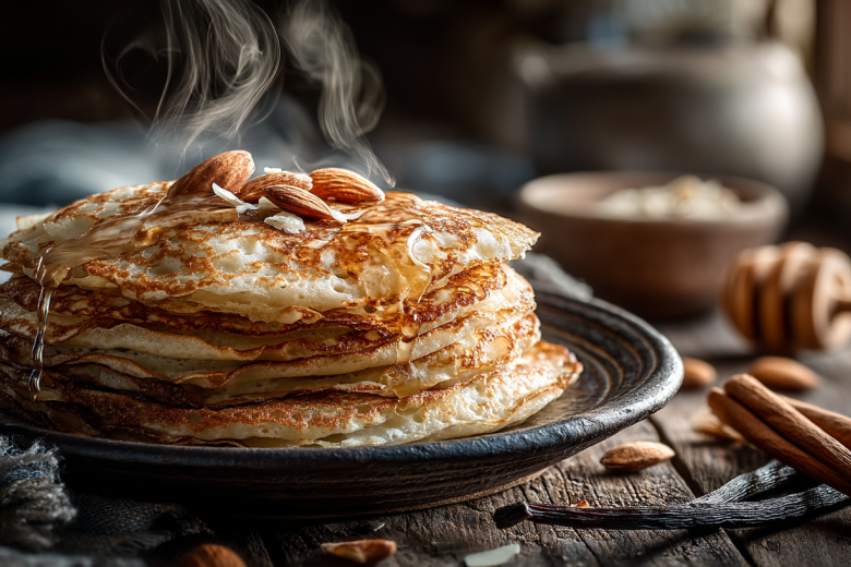 Необычные рецепты блинов — ставим опару на миндальном молоке