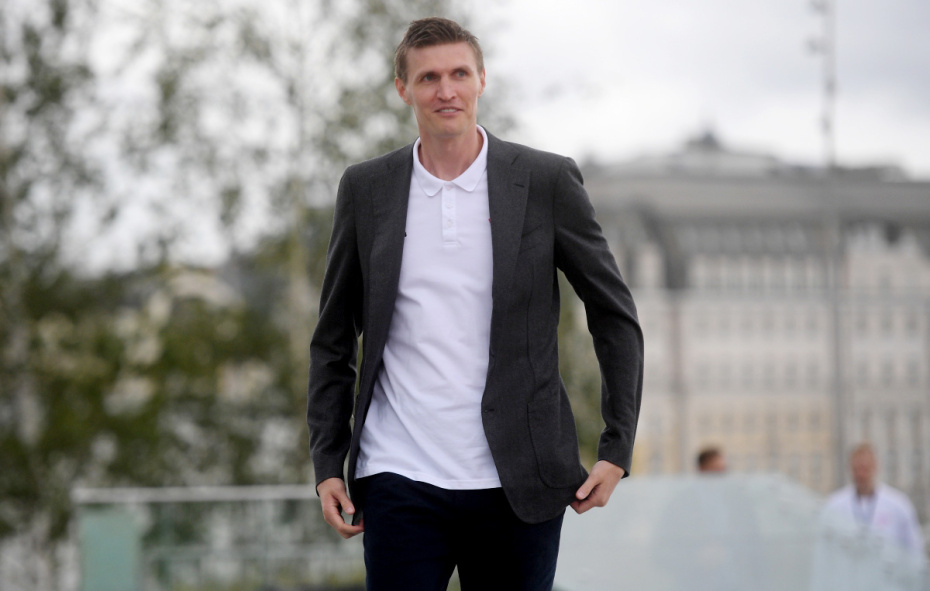 Президент федерации баскетбола России Андрей Кириленко на презентации кубка мира по баскетболу в парке «Зарядье» в Москве, 2019 год