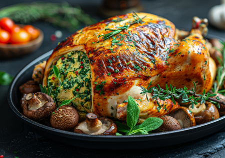 Когда блины с начинкой надоели: готовим курицу, фаршированную блинами!