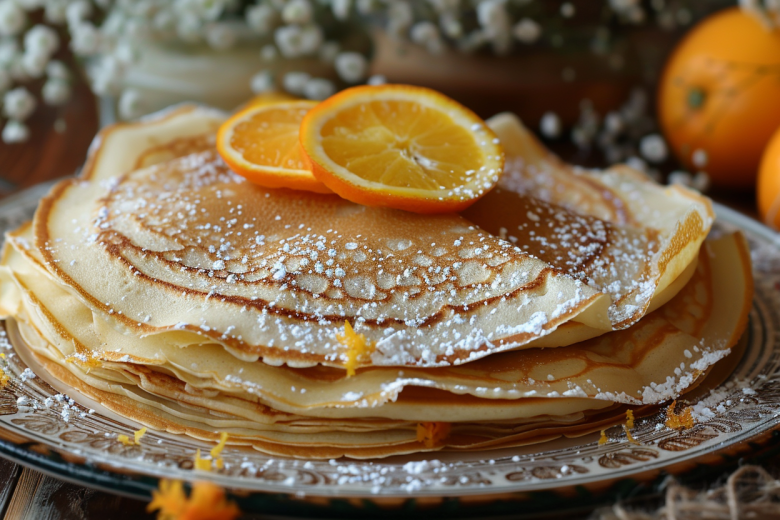 Блины с цитрусовым вкусом