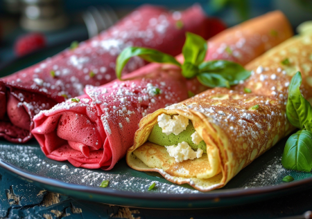 Цветные блины: сделайте Масленицу незабываемой