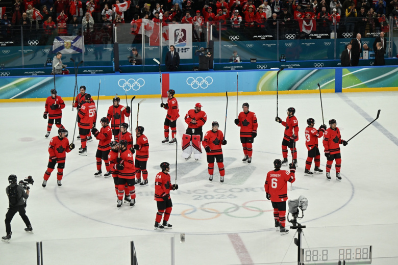 Финал мужского хоккейного турнира Олимпиады между сборными Канады и Чехии
