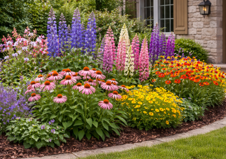 3 многолетника с неземными цветами: неприхотливы и цветут шапками все лето — цветок эльфов, гигант и цветные свечки