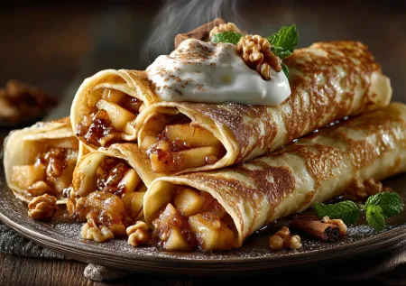 С чем подать блины: яблочный рай на сковородке