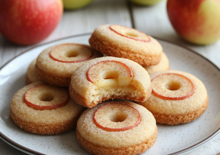 Волшебное творожное печенье «Райское яблочко» — мягкое внутри, хрустящее снаружи. Ни одной крошки не остаётся