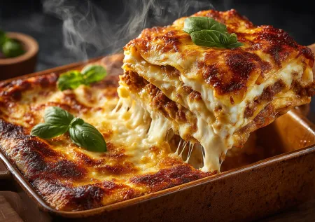 Идеальный ужин на Масленицу: блинная лазанья — готовим за полчаса