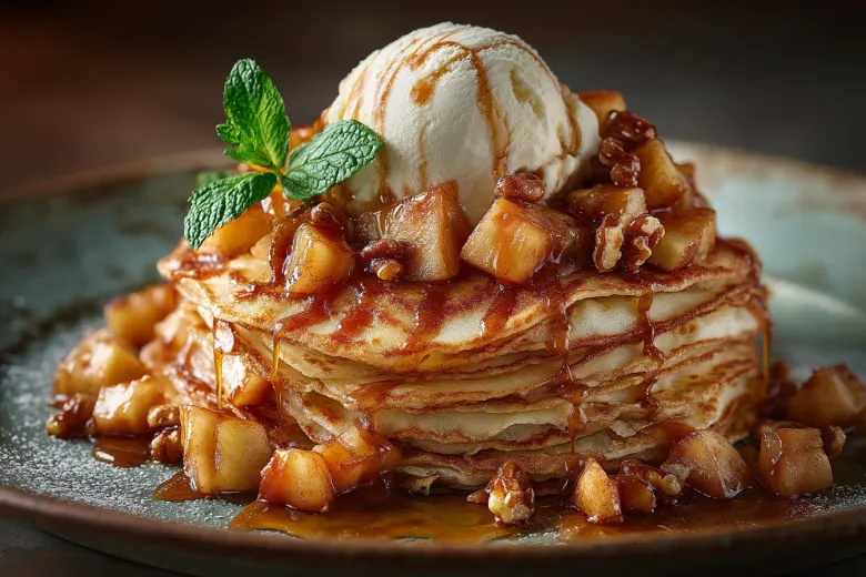 Сладкие блины на Масленицу без варенья: секрет идеальной яблочной начинки