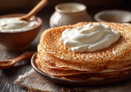 Россияне рассказали о любимых начинках для блинов