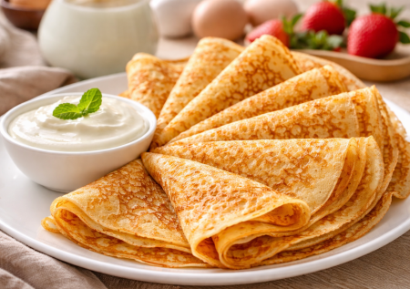 Блинчики «Ажур»: мешаем стакан муки и стакан кефира — и получаются тонкие кружевные красавцы