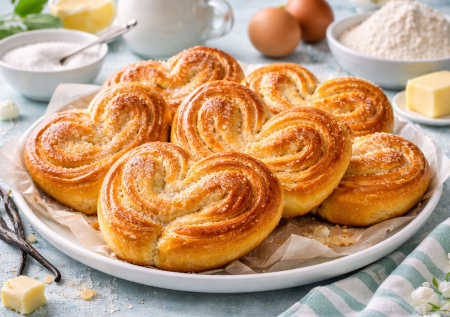 Простой рецепт сахарных плюшек: пышные вкусняшки к чаю, молоку и кофе. Дом наполнится ароматом выпечки