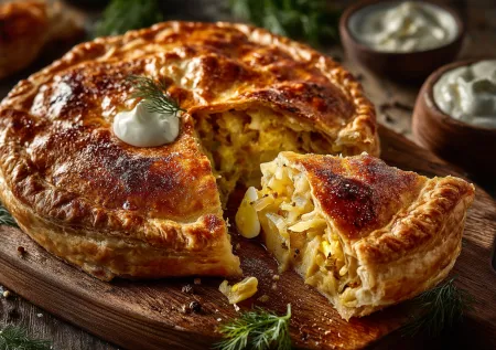 Пирог с капустой и яйцом на Масленицу — готовим сытную классику за 40 минут