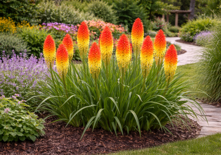 Метровые «факелы» горят 4 месяца: многолетник-экзот для сада. Выглядит как настоящий арт-объект