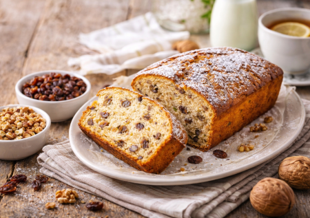 Нашла рецепт, пеку и пеку! Забытый кекс из СССР «Бюджетный»: вкуснота на кефире с изюмом и орехами