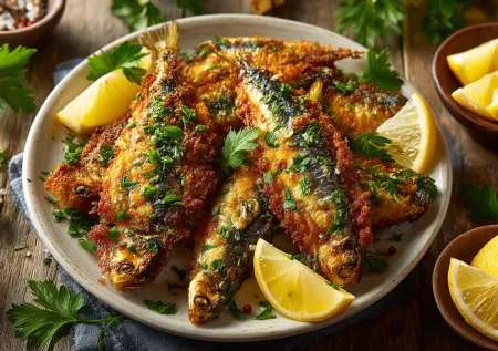 Скумбрия без резкого запаха и с идеальной корочкой: простой способ жарки с лимоном и чесноком меняет вкус рыбы