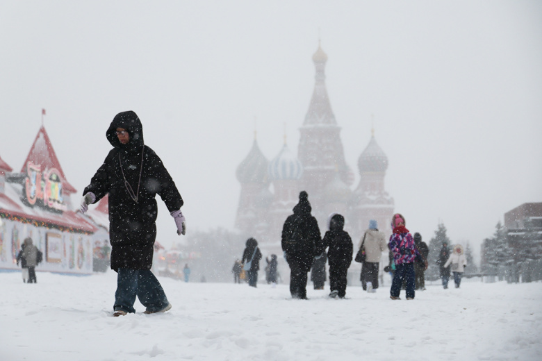 Снегопад в Москве. За сутки в столице прогнозируют выпадение свыше 60% месячной нормы осадков