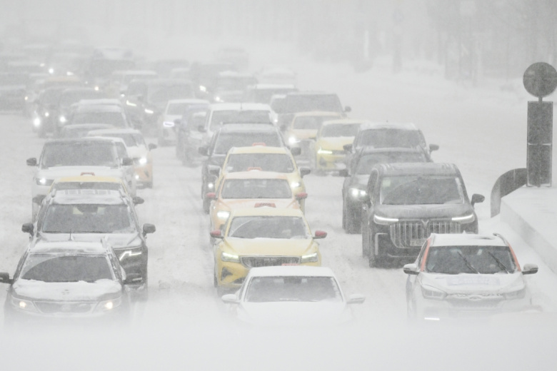 Снегопад в Москве, 19 февраля