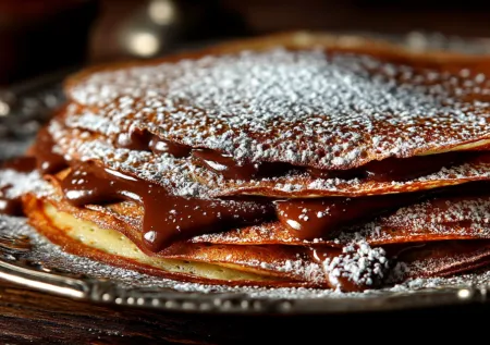 Забудьте о скучной начинке: готовим шоколадные блины с огоньком