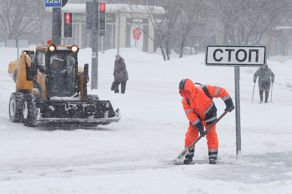 Снегопад в Москве. За сутки в столице прогнозируют выпадение свыше 60% месячной нормы осадков