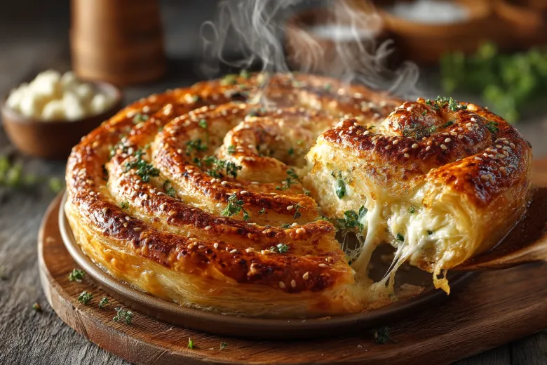 Быстрый пирог-улитка