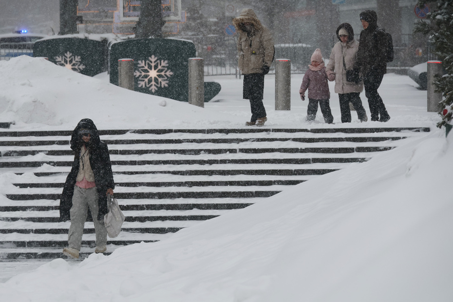 Снегопад в Москве. За сутки в столице прогнозируют выпадение свыше 60% месячной нормы осадков