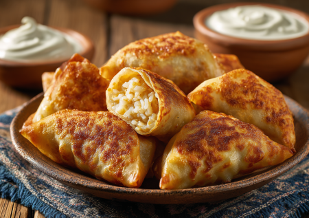 Сытные блинчатые пирожки с мясом, которые не рвутся при жарке