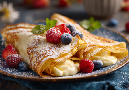 Секрет воздушной начинки: готовим блинные конвертики с суфле